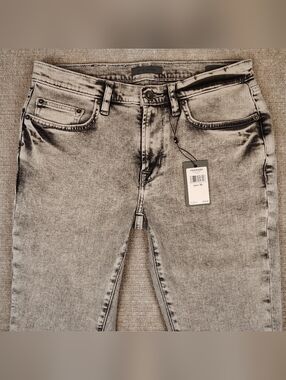 Men's JOHN VARVATOS JV 703 Skinny Fit Grey Jeans Size W30 L32